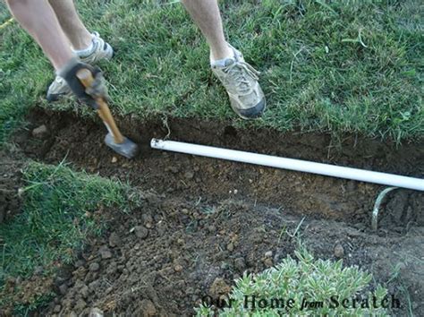 running electrical wire under sidewalk